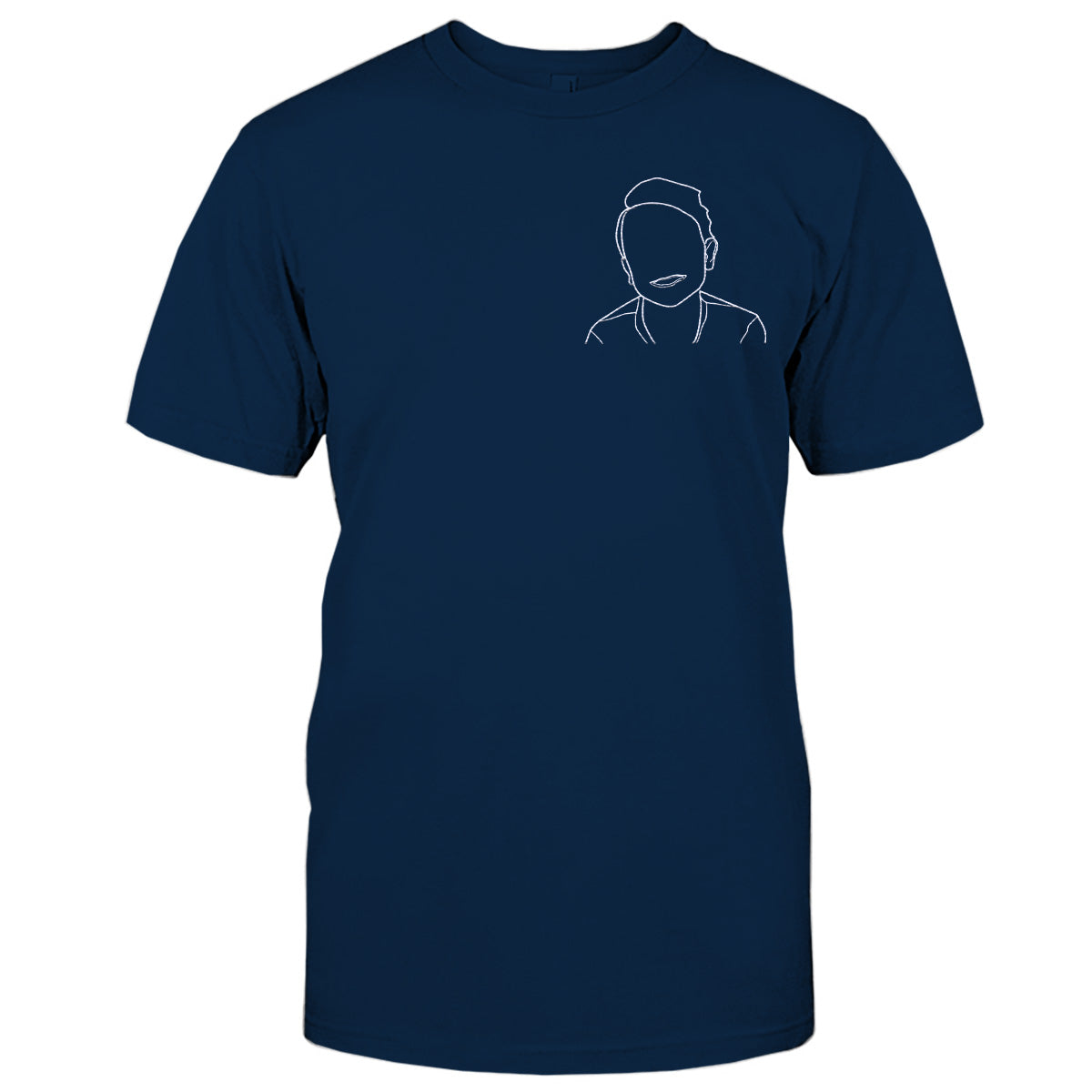 Custom Line Art - Personalized Kid Embroidered T-shirt