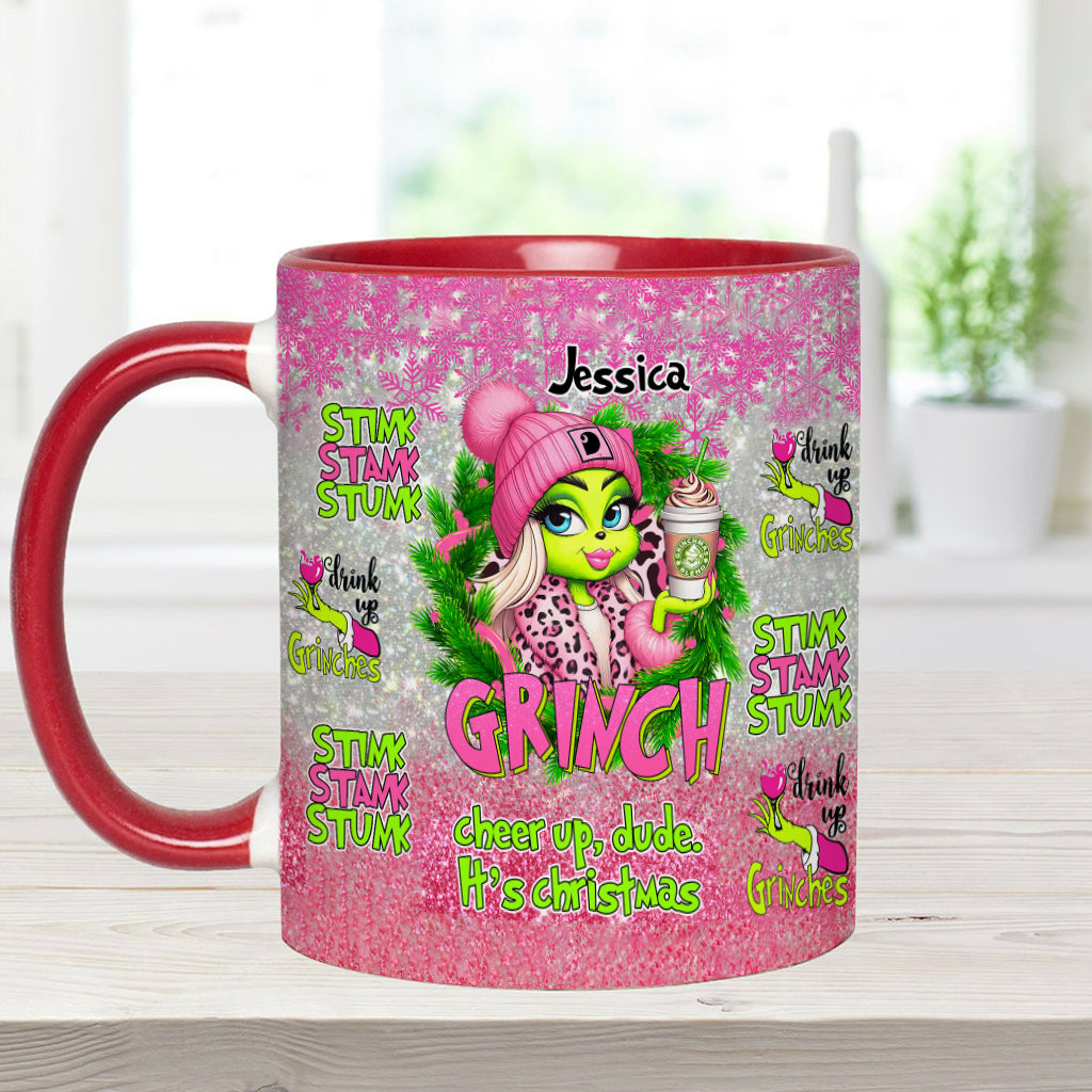 Merry Grinchmas - Personalized Stole Christmas Accent Mug