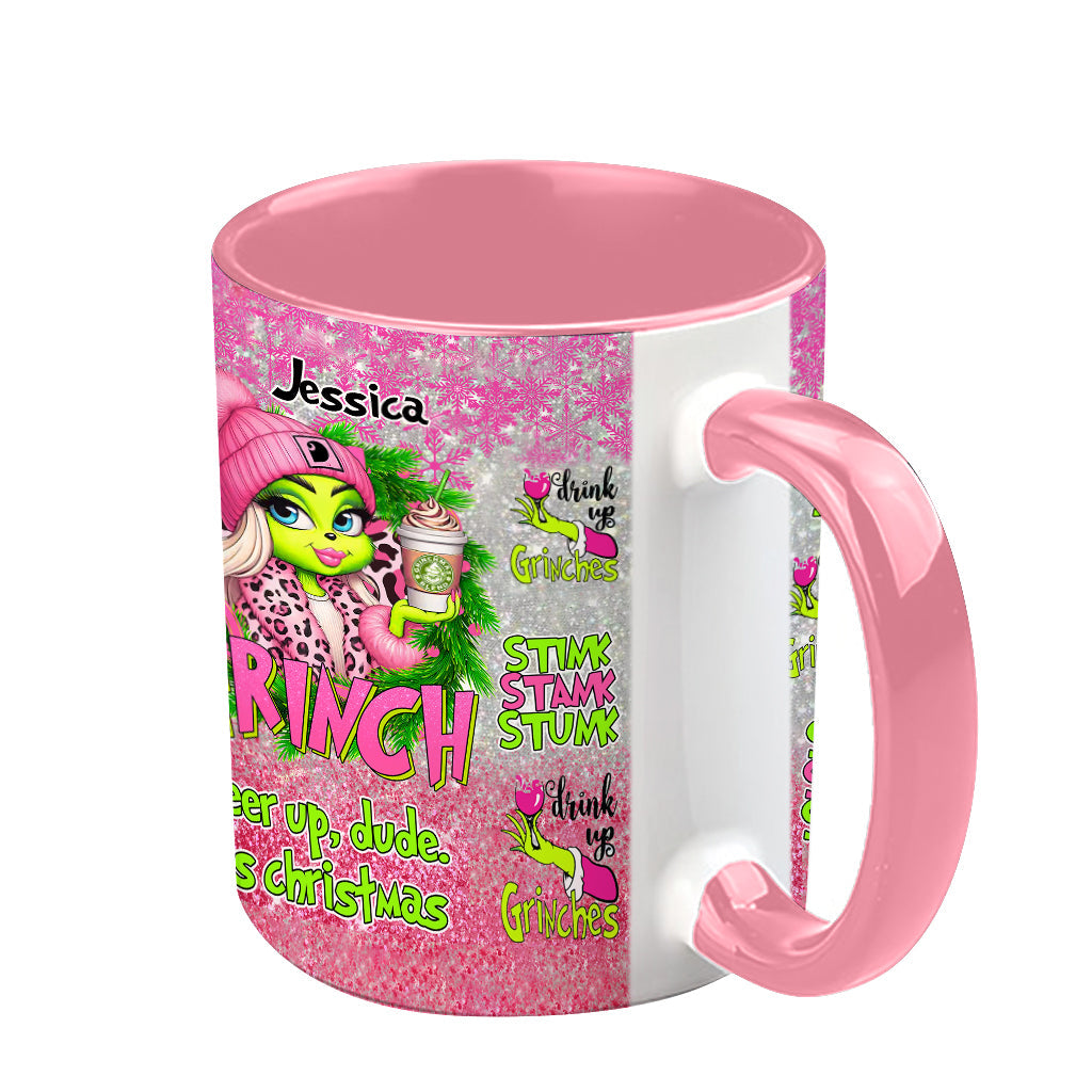 Merry Grinchmas - Personalized Stole Christmas Accent Mug