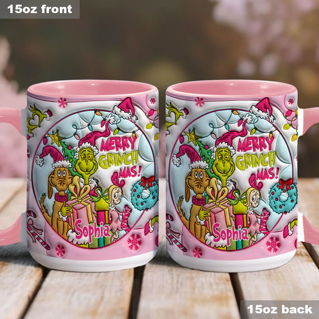 Merry Grinchmas - Personalized Stole Christmas Accent Mug