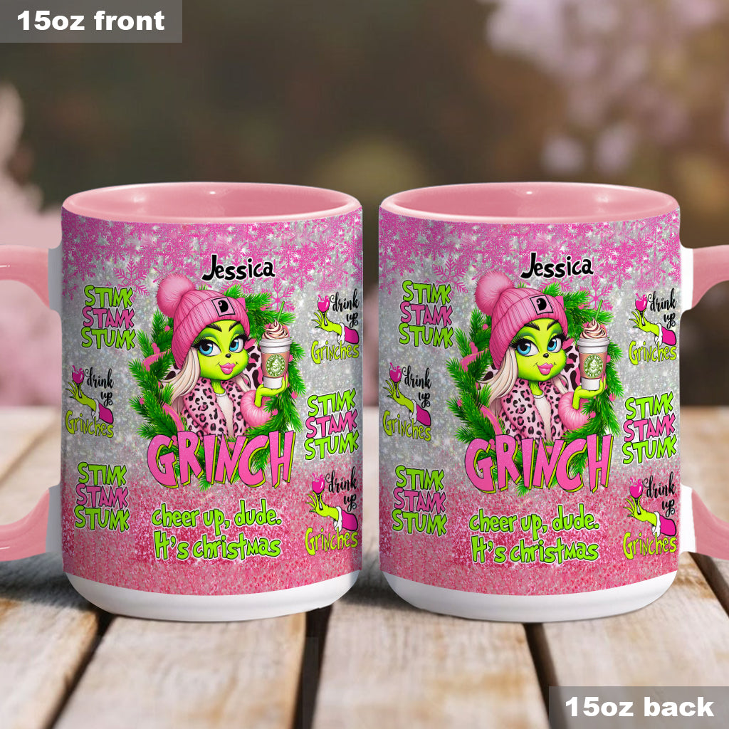 Merry Grinchmas - Personalized Stole Christmas Accent Mug
