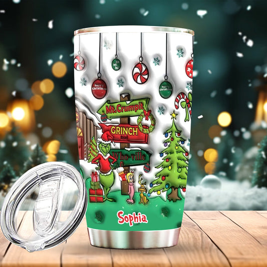 Ho Ho Ho - Personalized Stole Christmas Tumbler