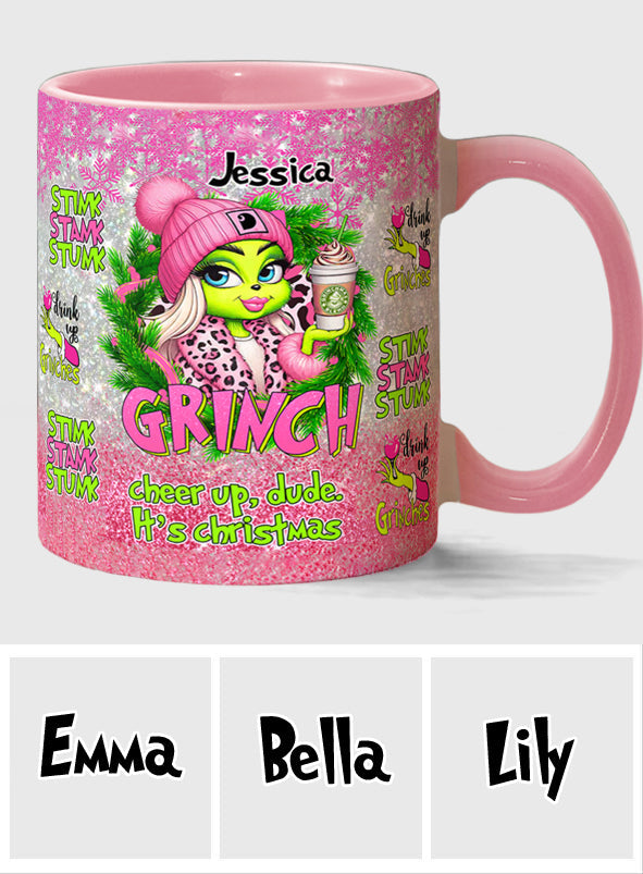 Merry Grinchmas - Personalized Stole Christmas Accent Mug