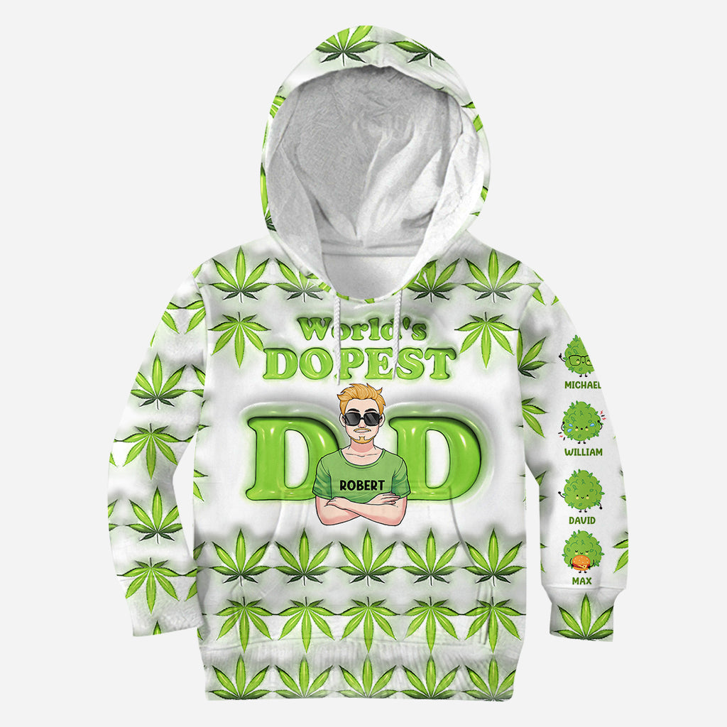 Dopest Dad Ever - Personalized Father All Over Shirt