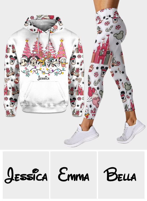 Christmas Is Coming To Mousetown - Personalized Mouse Hoodie and Leggings