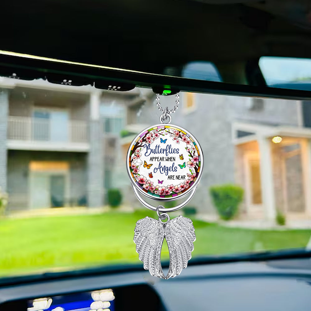Those We Love Don't Go Away - Personalized Memorial Wings Ornament
