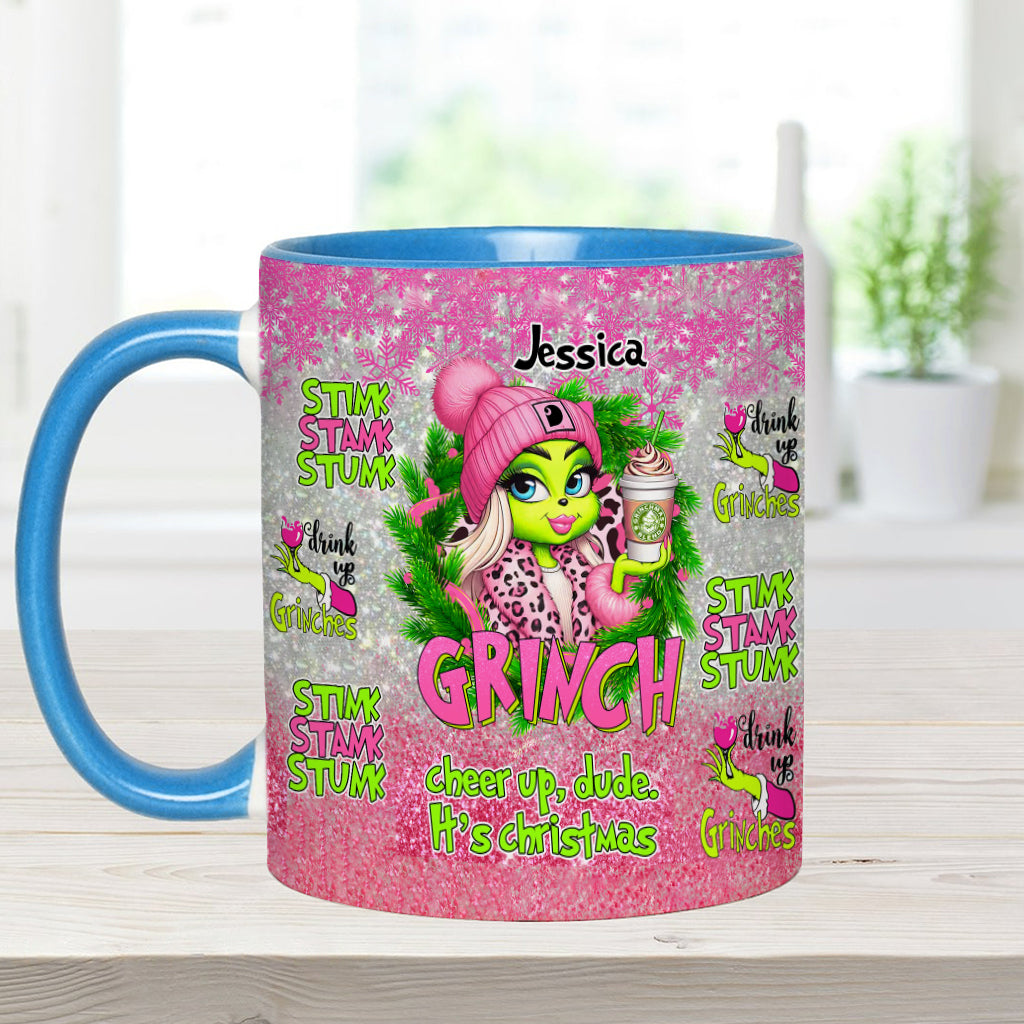 Merry Grinchmas - Personalized Stole Christmas Accent Mug