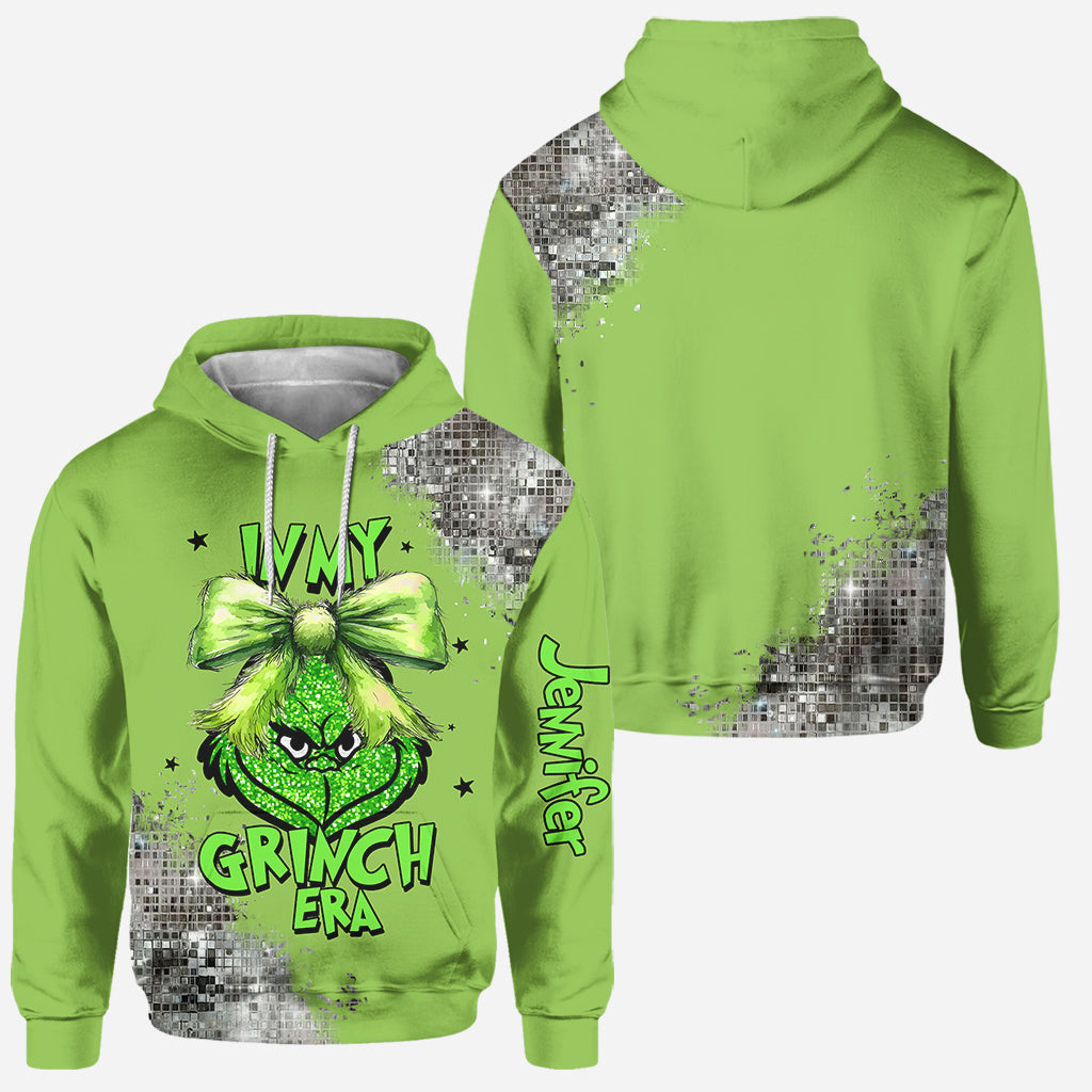In My Grinchy Era - Personalized Stole Christmas Hoodie and Leggings