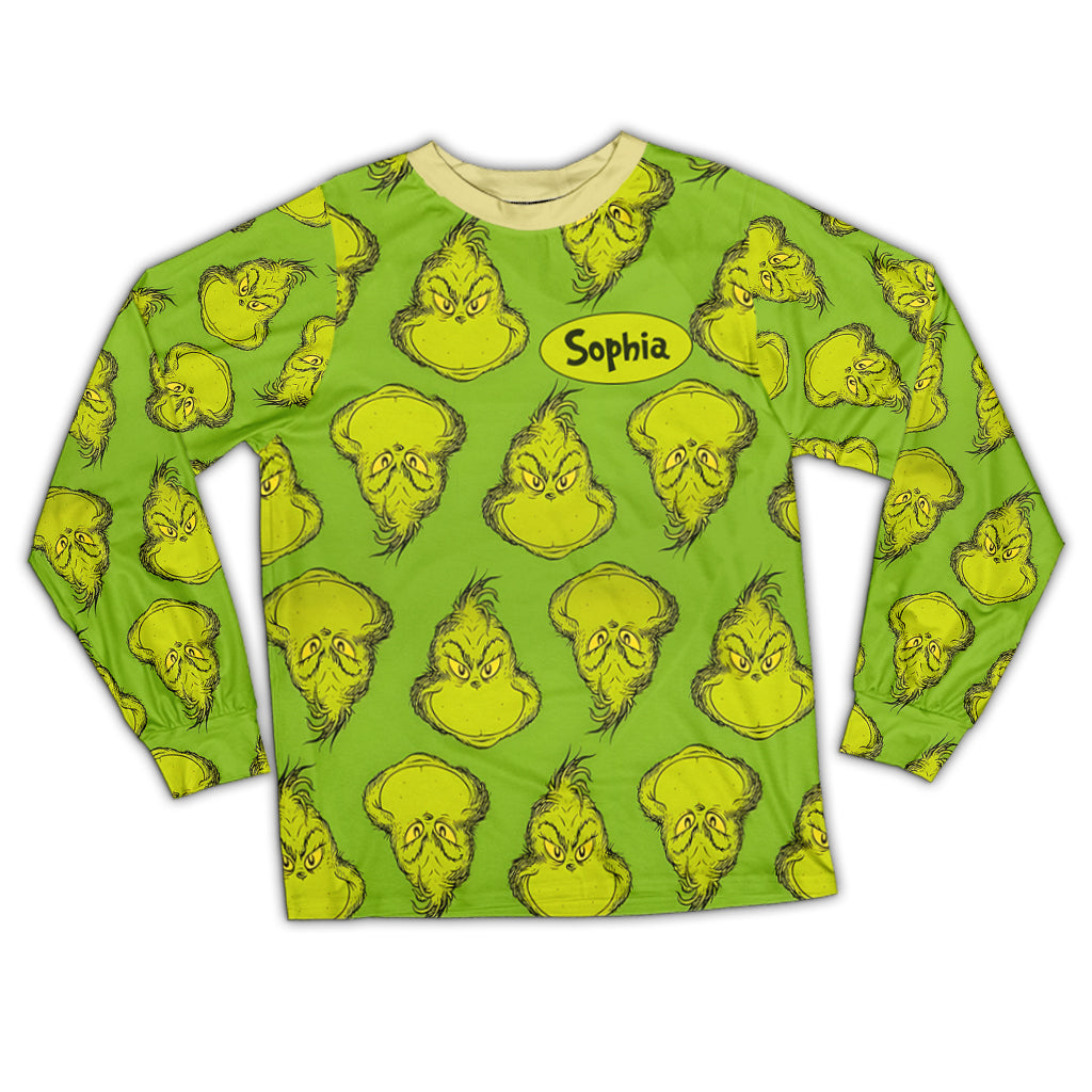The Green - Personalized Stole Christmas Pajamas Set