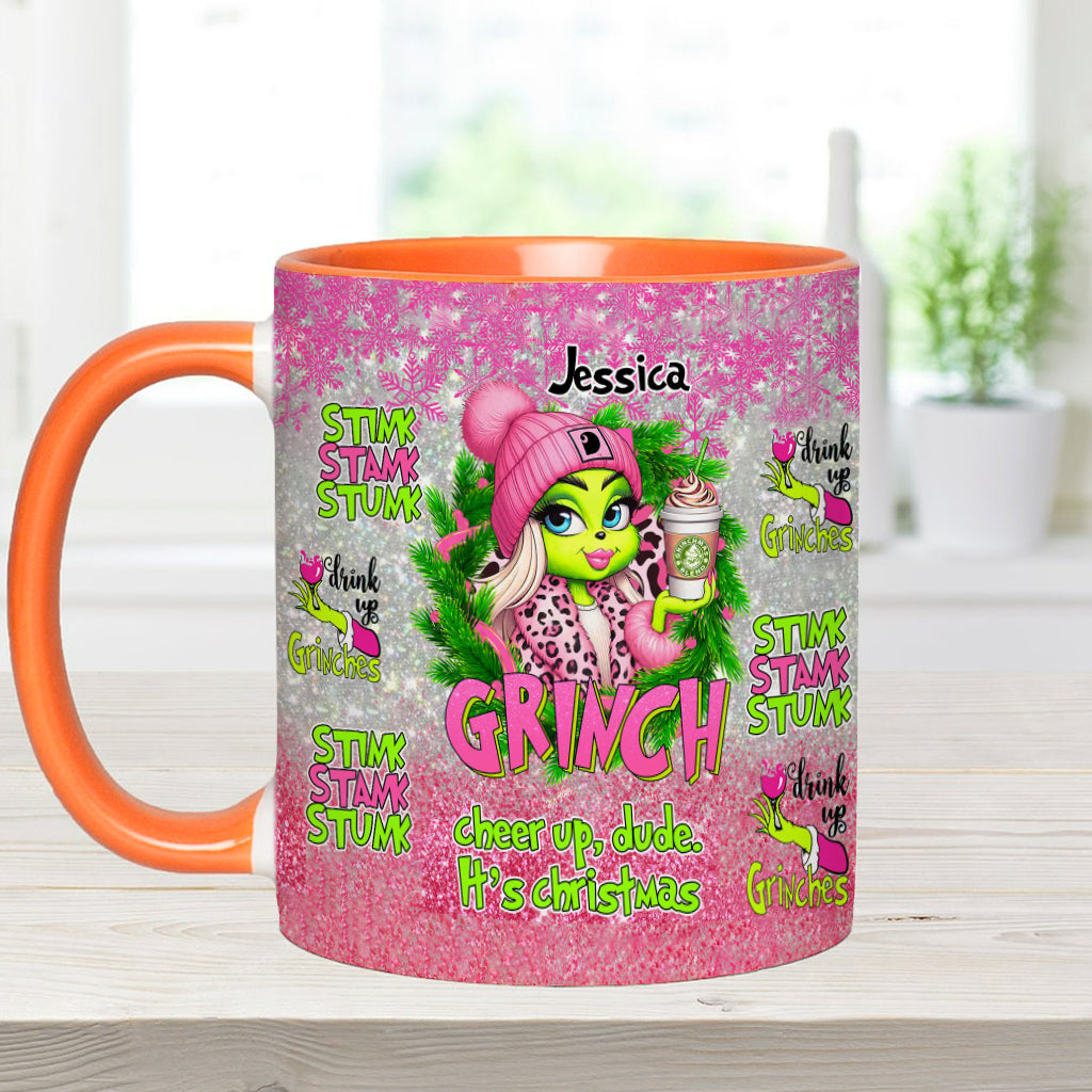 Merry Grinchmas - Personalized Stole Christmas Accent Mug
