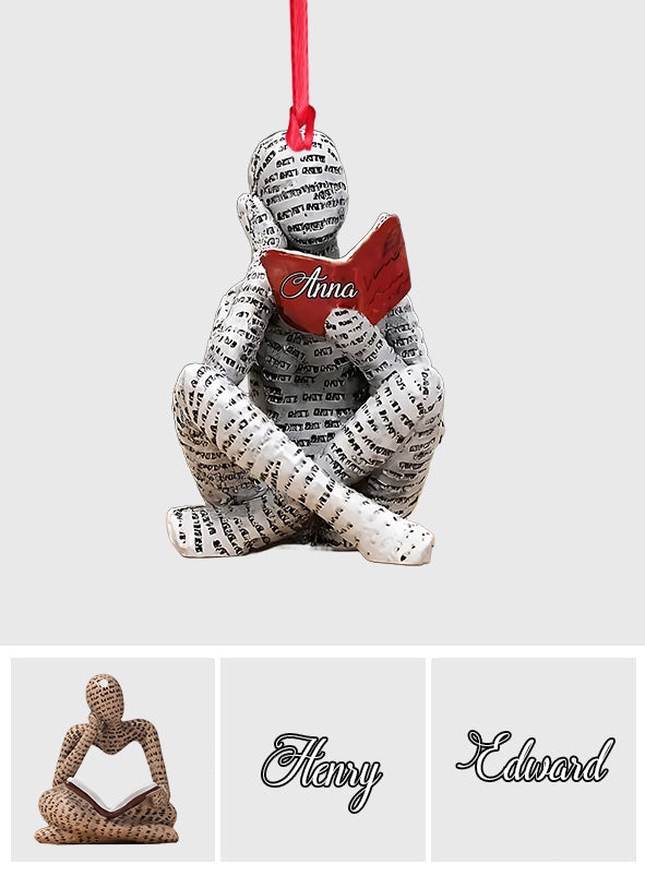 Love Reading Books - Personalized Book Ornament