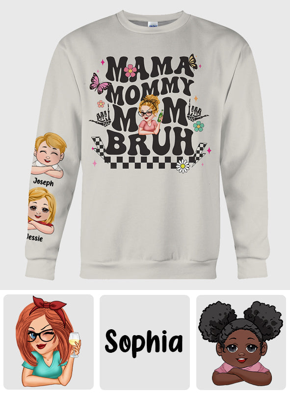 Mama Mommy Mom Bruh - Personalized Mother All Over Shirt