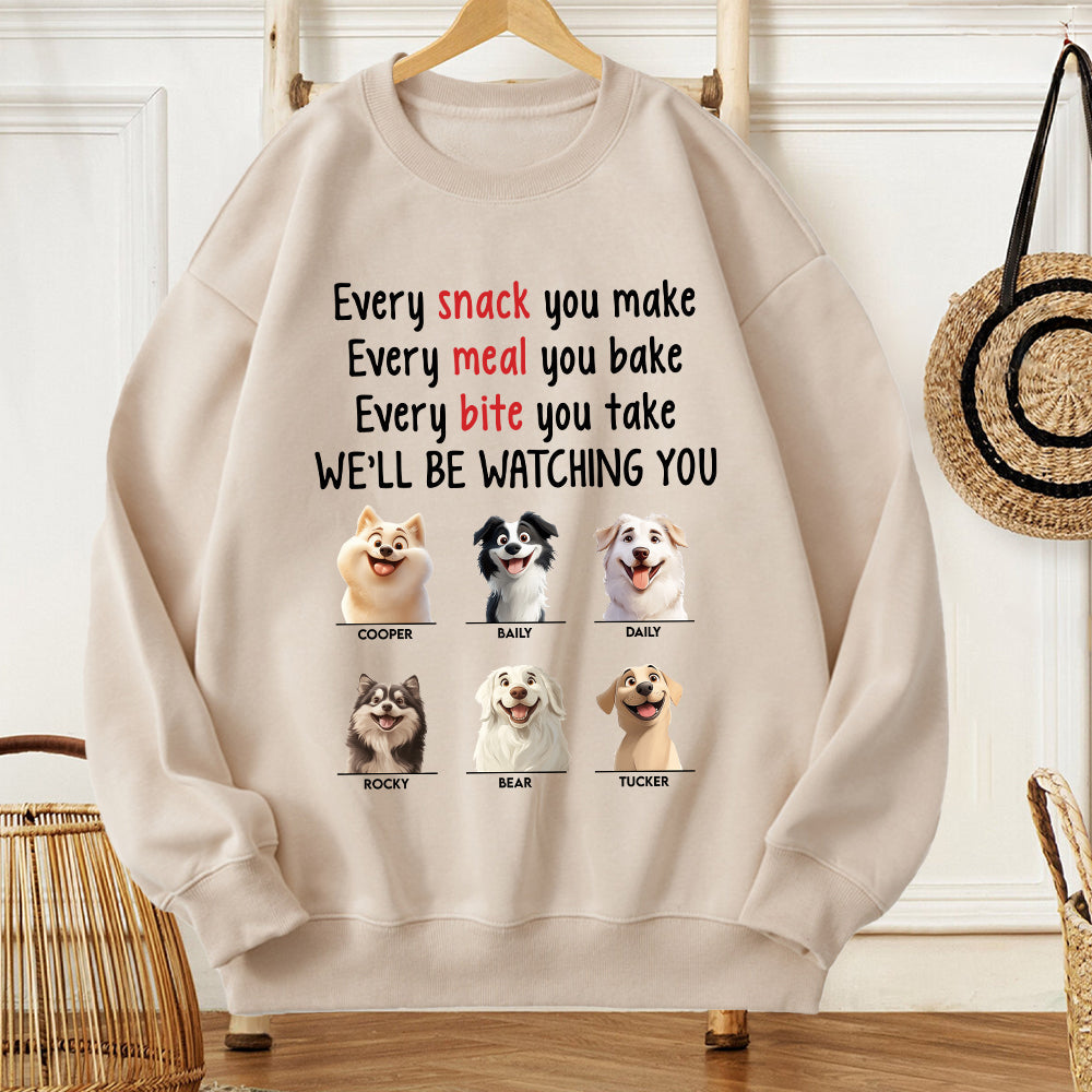 Watching You with Love – Custom Shirt for Dog Moms and Pet Lovers, Perfect Gift for Pet Enthusiasts