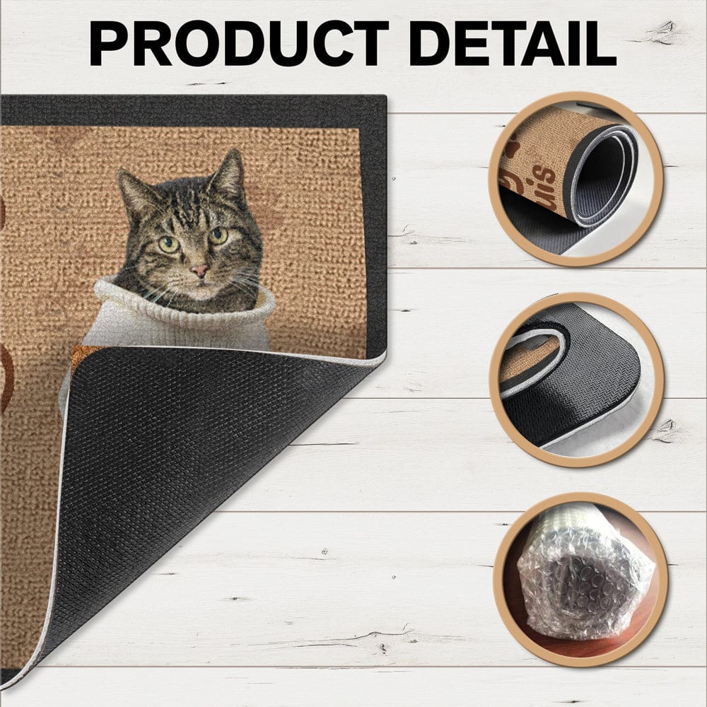 Personalized Dog Doormat – Visitors Must Be Approved By These Pet, Customizable Pet Welcome Mat, Perfect Gift for Dog Lovers, Home Decor for Pet Families