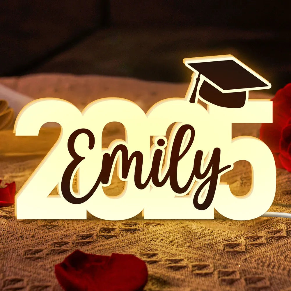 Personalized Acrylic Light Box for Graduation, Creative Graduation Keepsake Gift for Students & Children