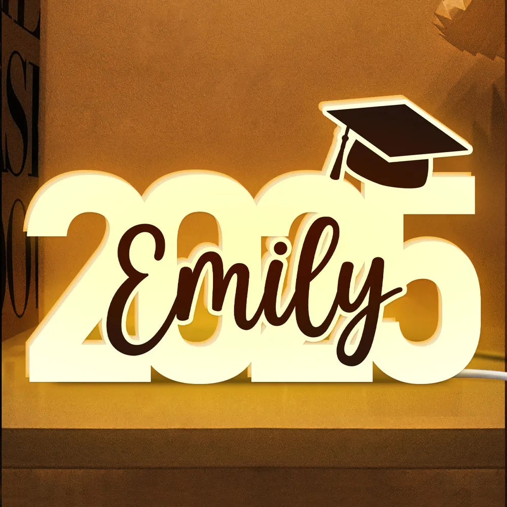 Personalized Acrylic Light Box for Graduation, Creative Graduation Keepsake Gift for Students & Children