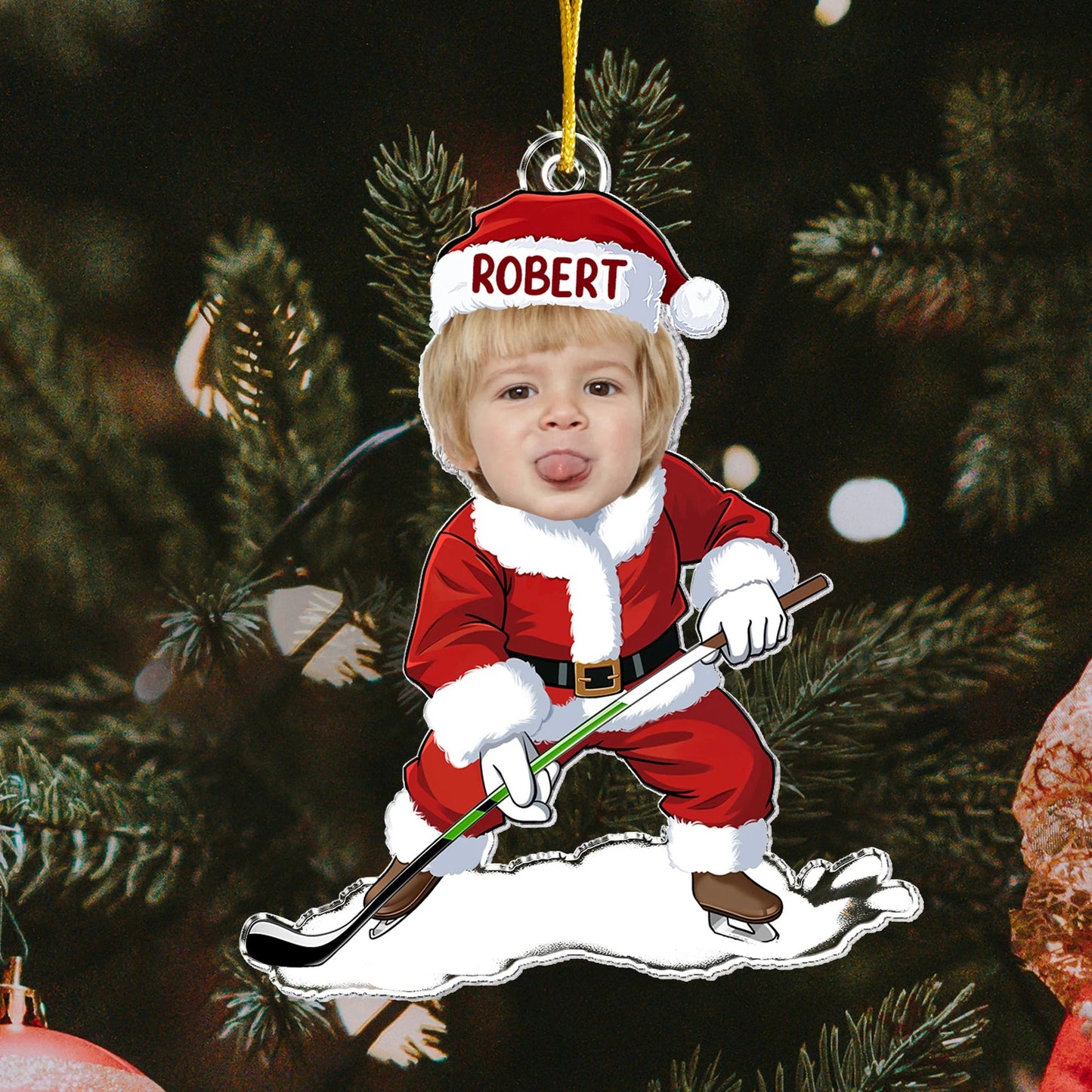Funny Personalized Christmas Ornament – Perfect Gift for Quirky Kids and Grandkids, Celebrate Holiday Cheer