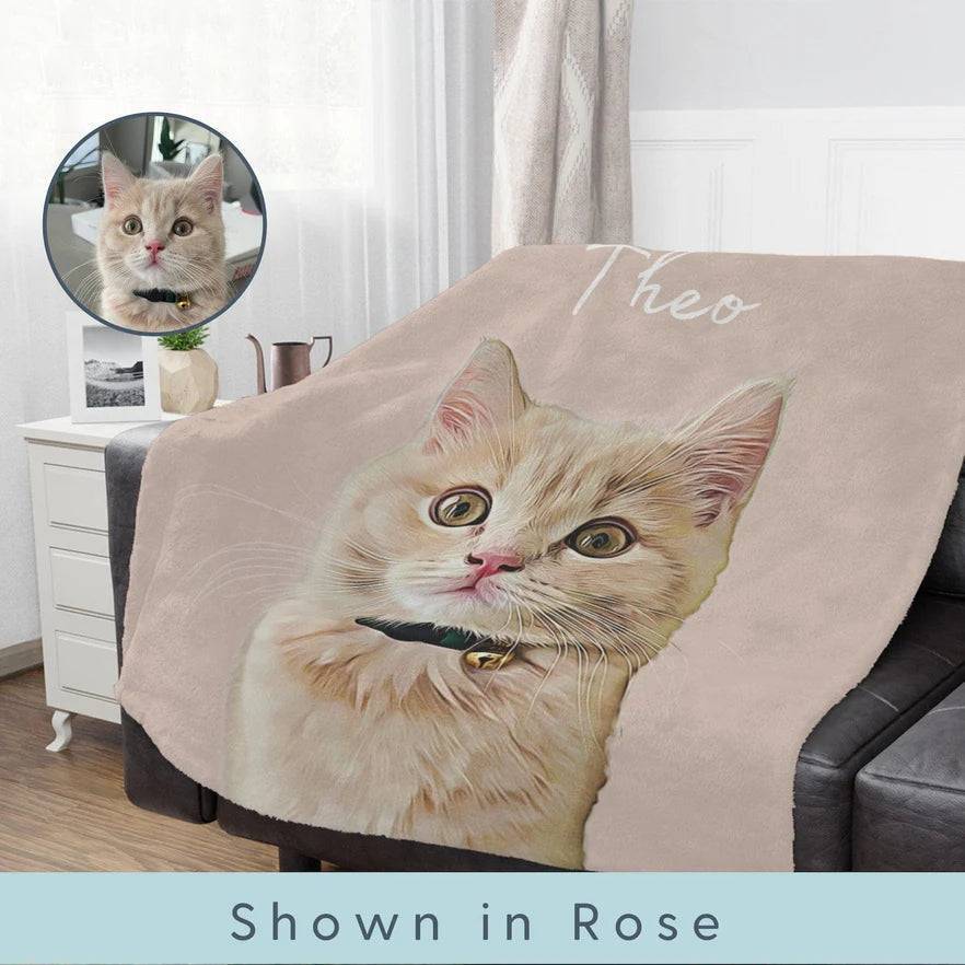 Personalized Custom Blanket for Pet Dog Cat