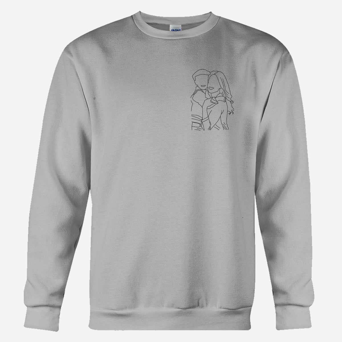 Custom Line Art - Personalized Kid Embroidered Sweater