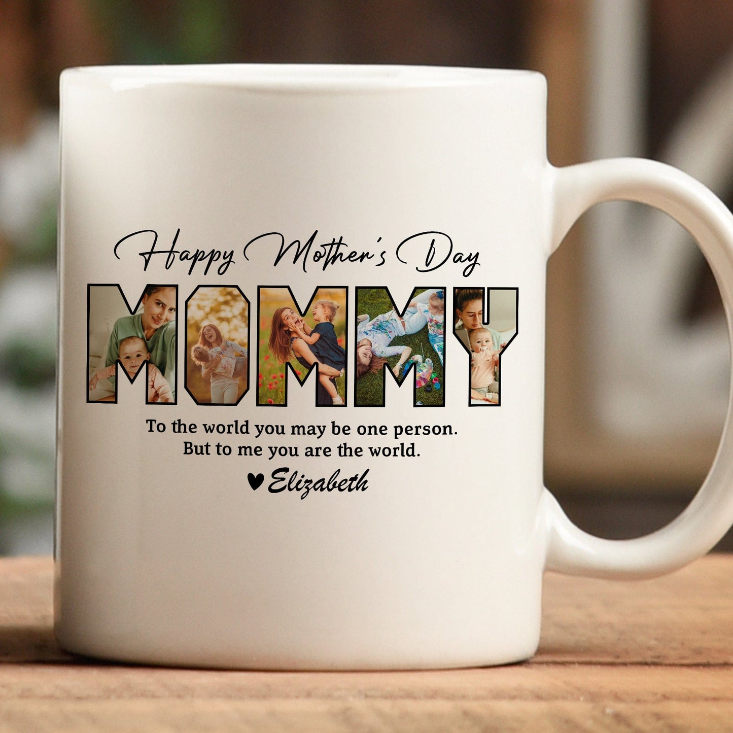 Customized Mother's Day Photo Mug – Personalized Ceramic Cup