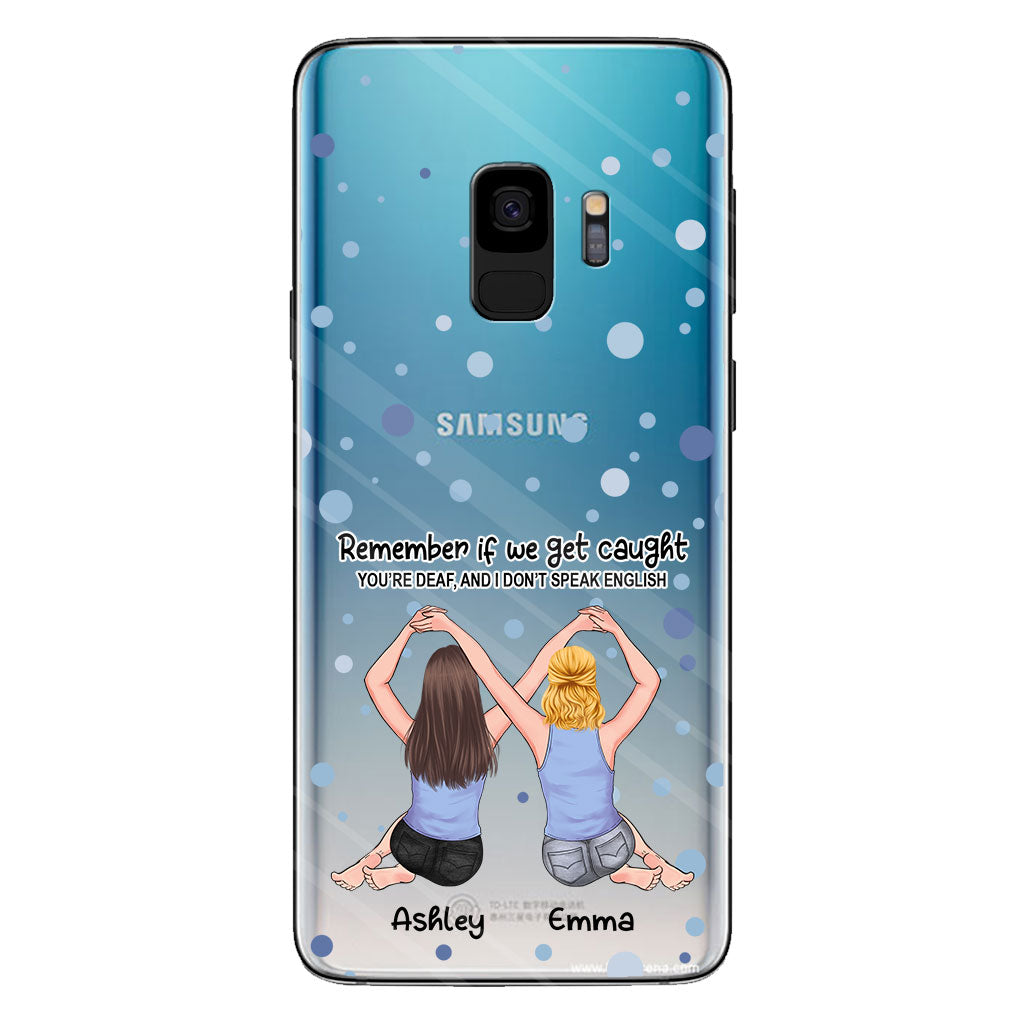 Bestie Forever - Bestie gift for sister - Personalized Clear Phone Case