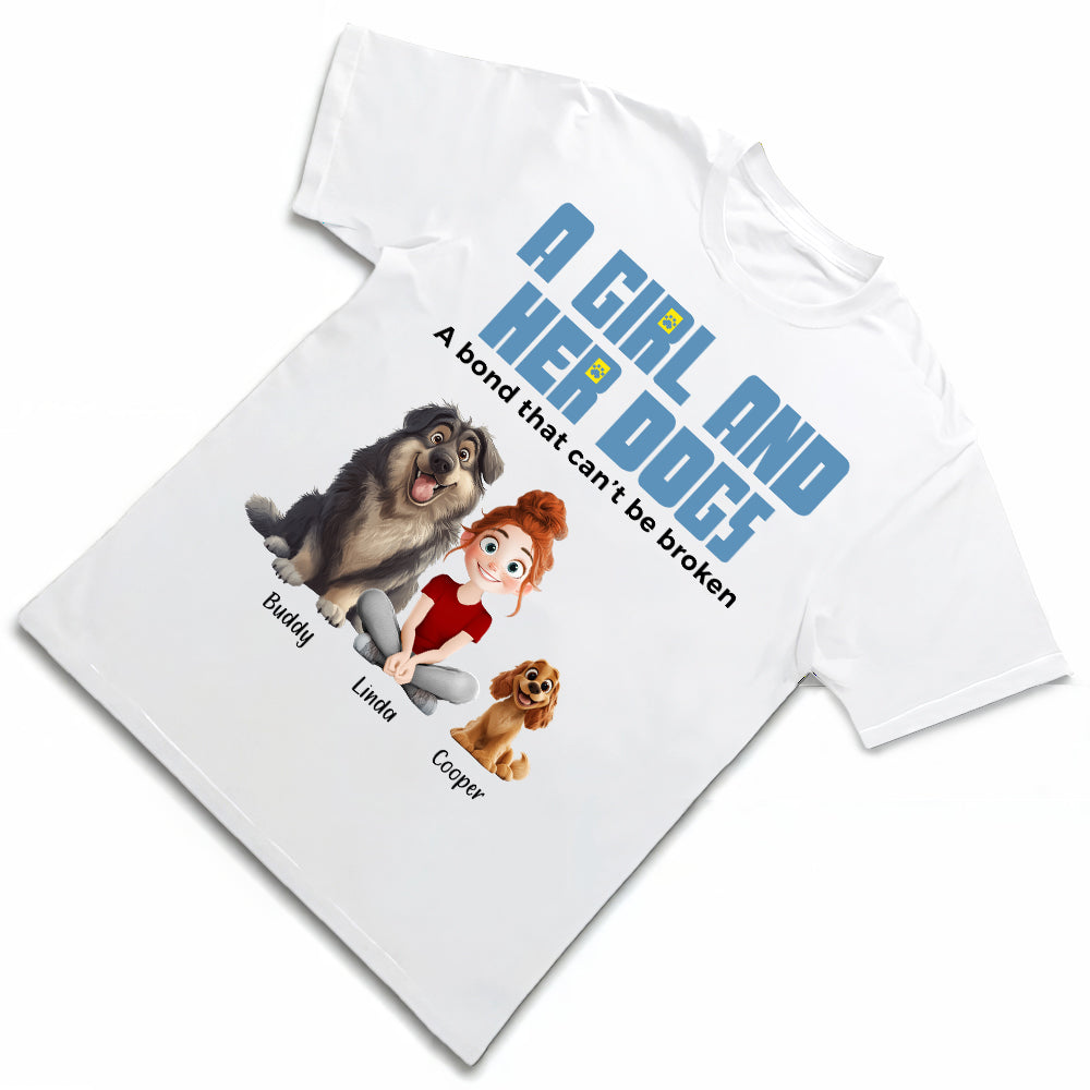 Custom Dog & Owner Classic Tee - Personalized Pet Gift Keychain Canvas