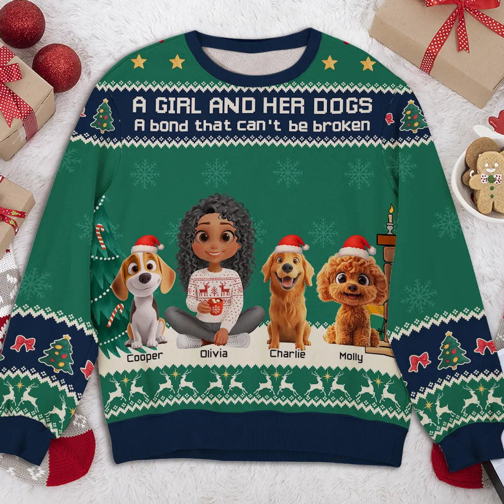 Custom Christmas Sweatshirt for Dog Lovers