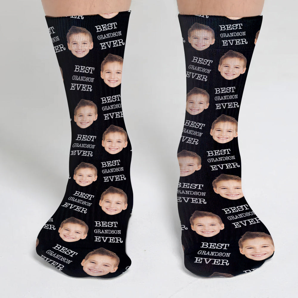 Custom Face - Personalized grandson Socks