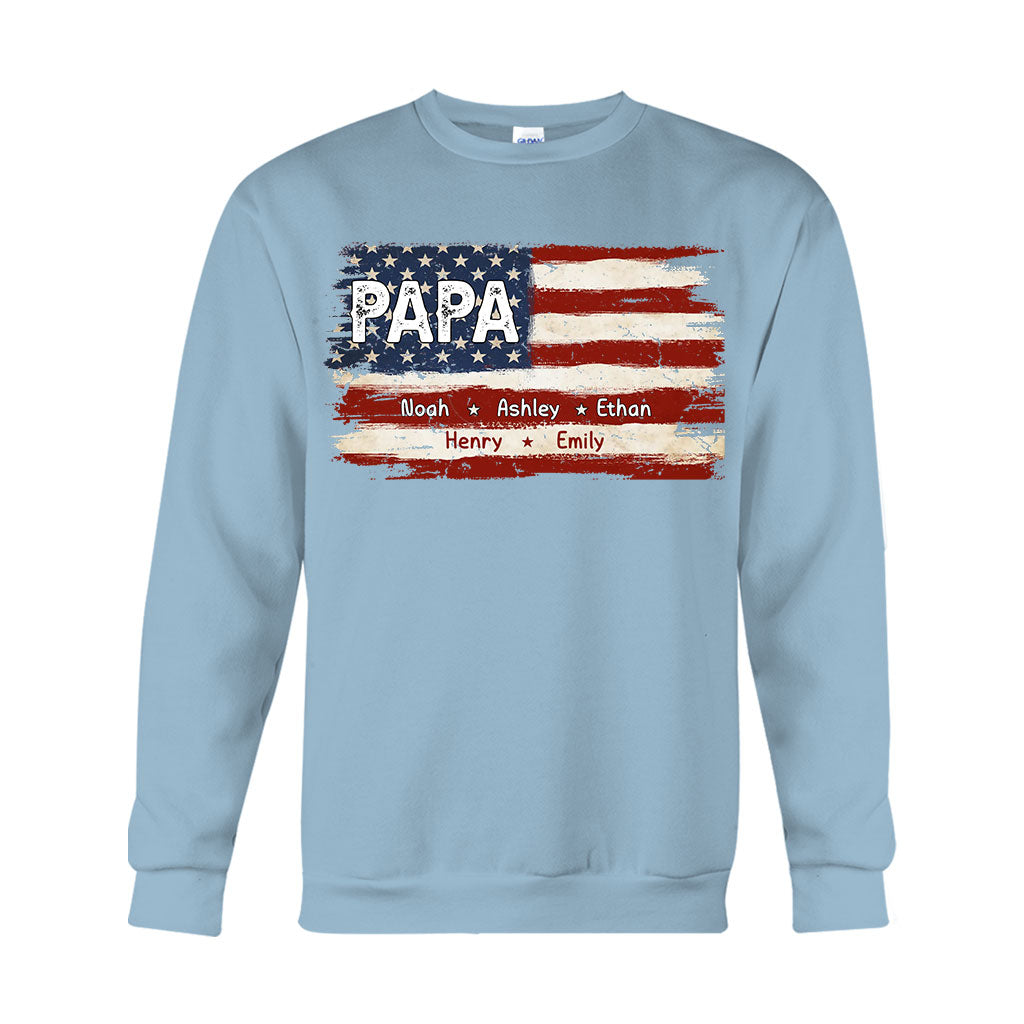 Dad's Life 4th Of July - Personalized Father T-shirt And Hoodie