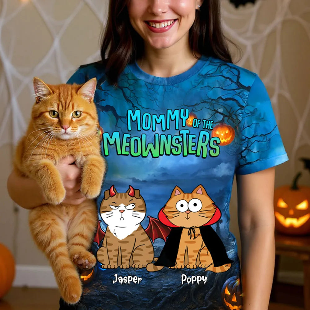 Classic Cat Halloween Tee - Cute, Whimsical, Festive Gift