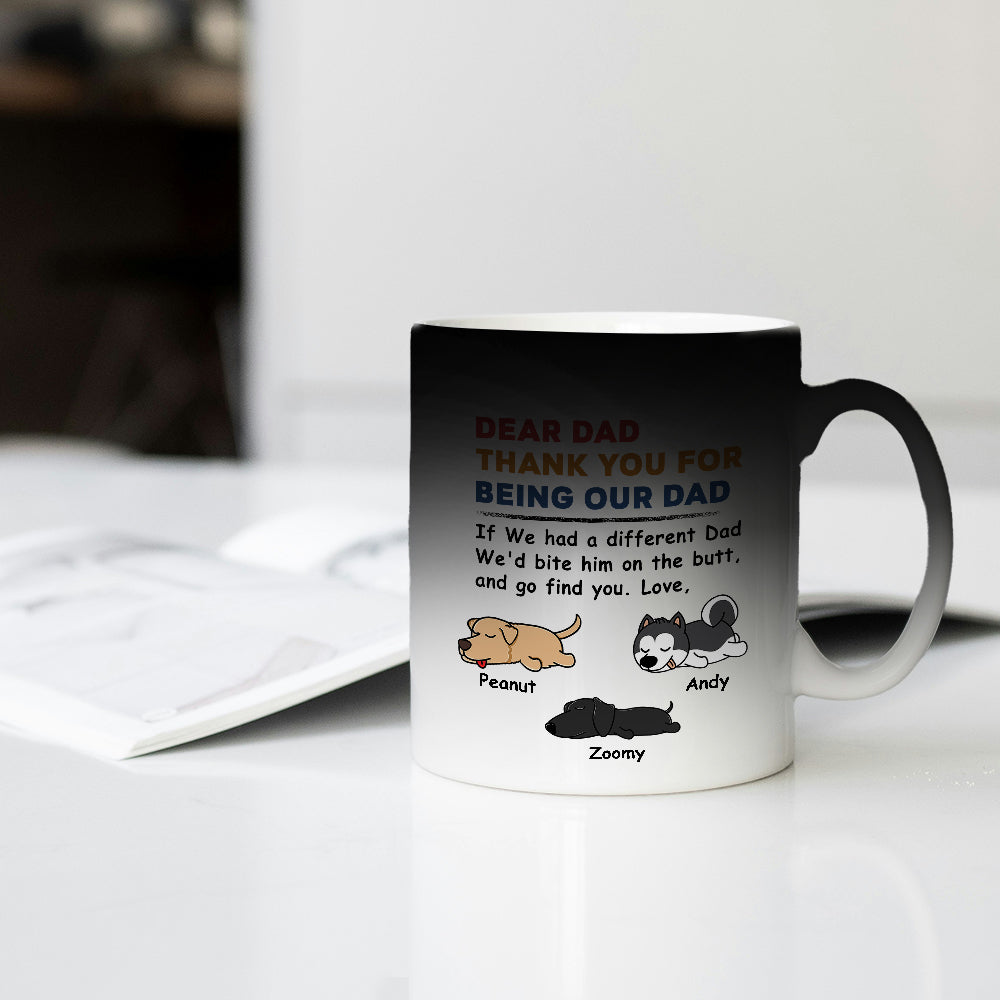 Creative Pet-Themed Color Changing Mug – Personalized  Design, Special Gift for Father, Mother and Family