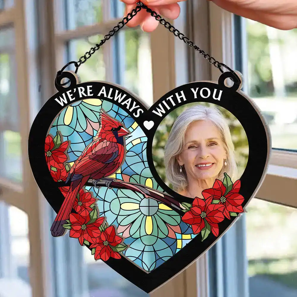 Always with You - Personalized Wood and Acrylic Layered Ornament, Heartfelt "I'm Always with You" Design to Memorialize Loved Ones