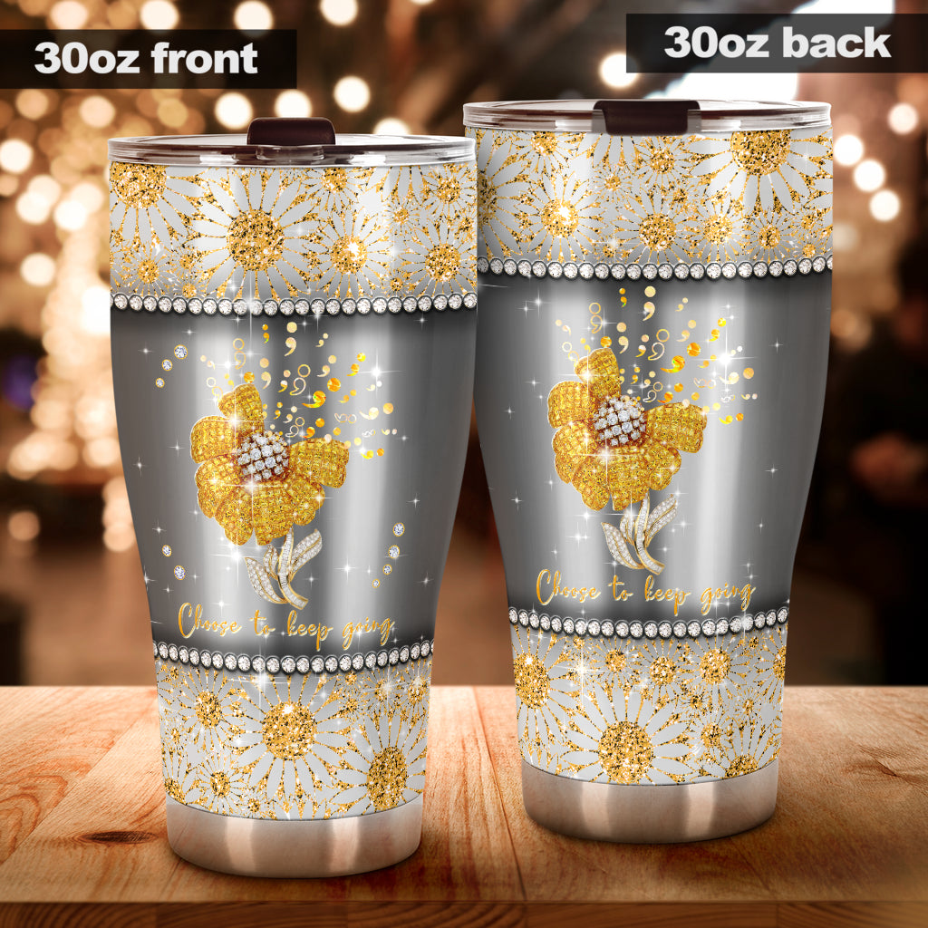 Choose To Keep Going Autism Awareness Tumbler 0622