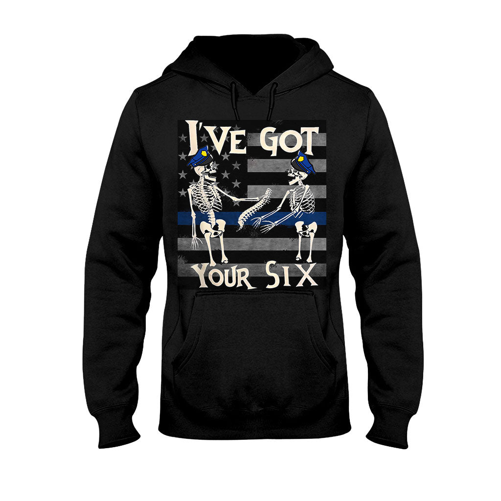 I've Got Your Six Funny Skeletons Halloween - Police Officer T-shirt And Hoodie