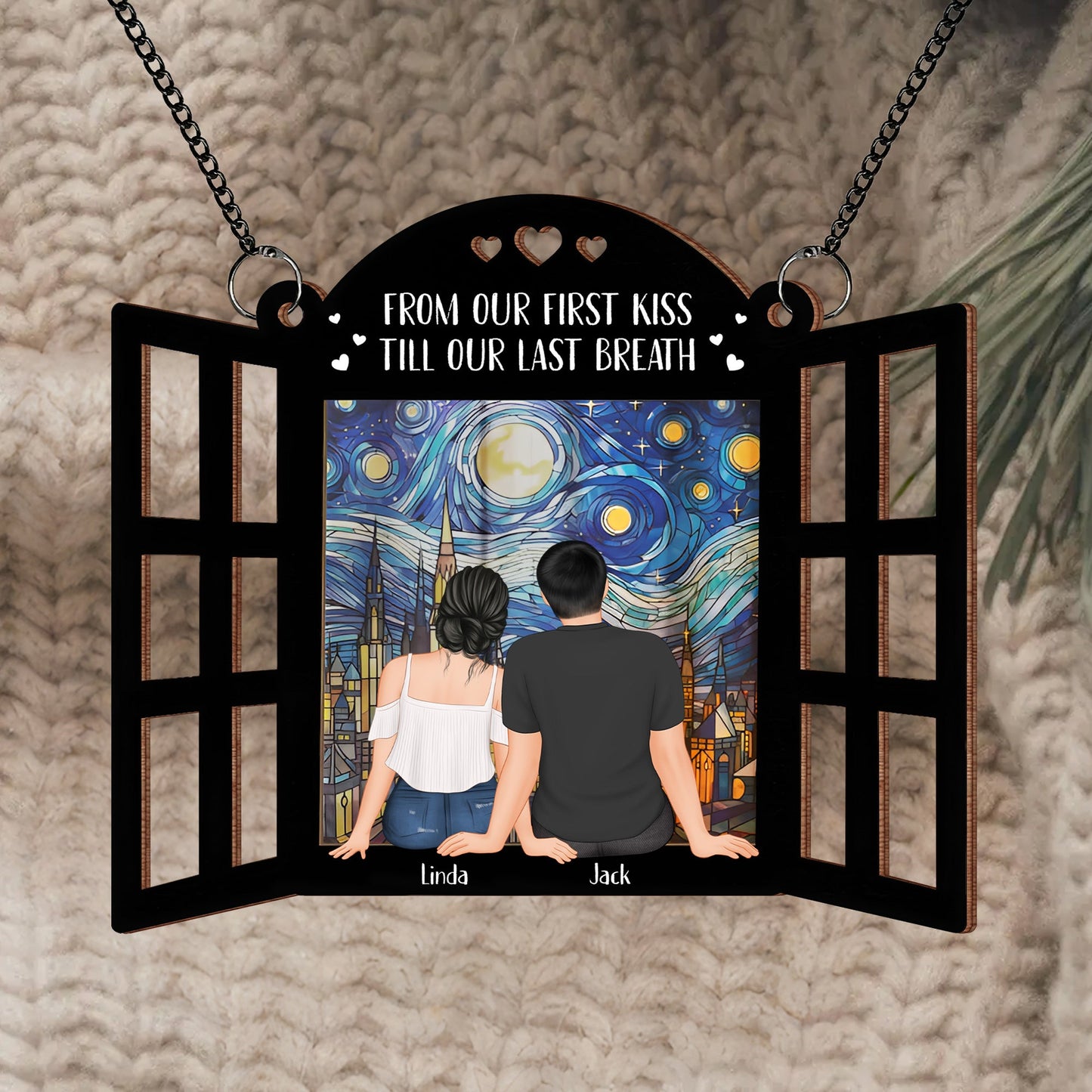 Starry Window Ornament - A Personalized Gift to Celebrate Eternal Love