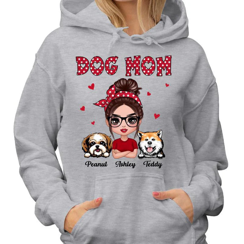 Dog Mom Shirt With Custom Pets – Cute Personalized Cloth Gift for Pet Lovers