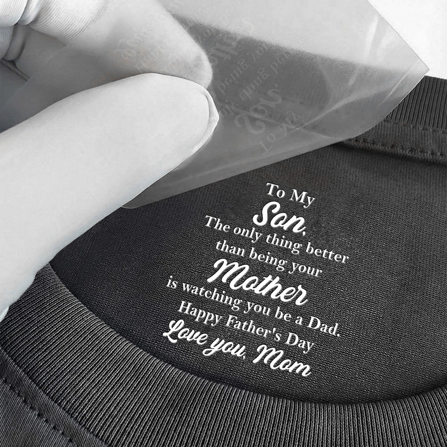 Classic Tee Father's Day Gift from Mom to Son, Watching You Be a Dad Quote, Personalized Shirt That's Heartwarming