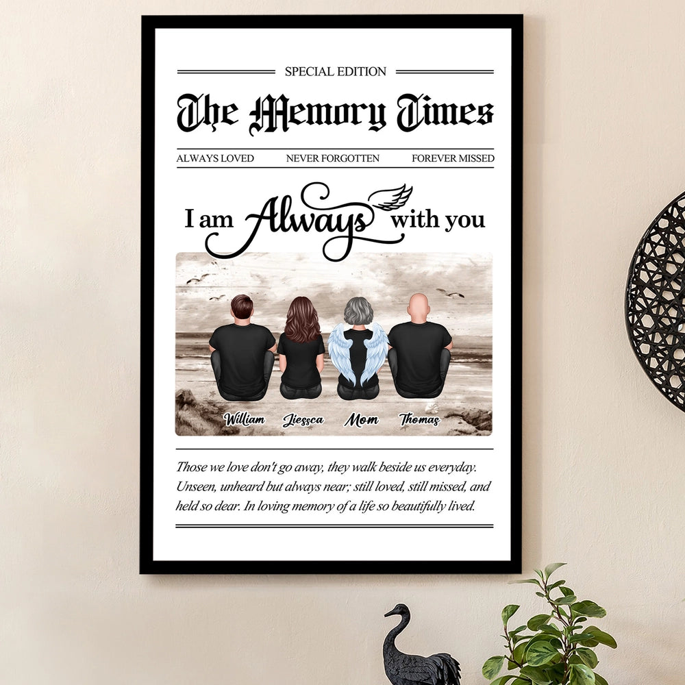I Am Always With You Poster – A Memorial Gift to Honor Loved Ones Forever in Our Hearts