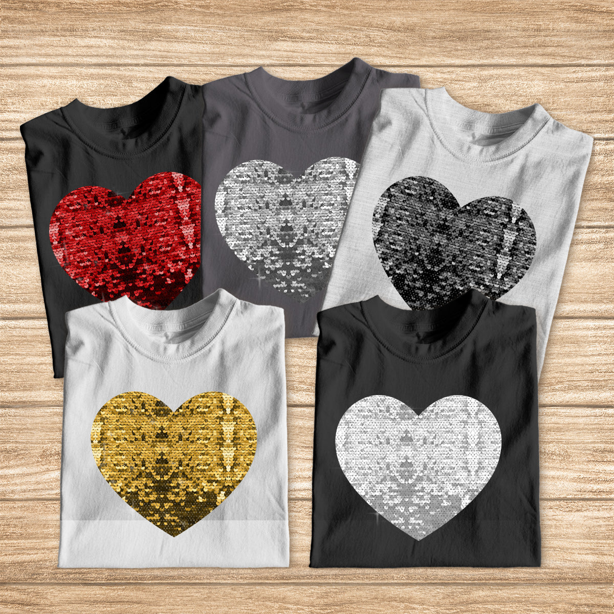 Forever In My Heart Custom Photo Dog & Cat - Gift for dog lovers, dog lover, cat lover - Personalized Sequin T-shirt