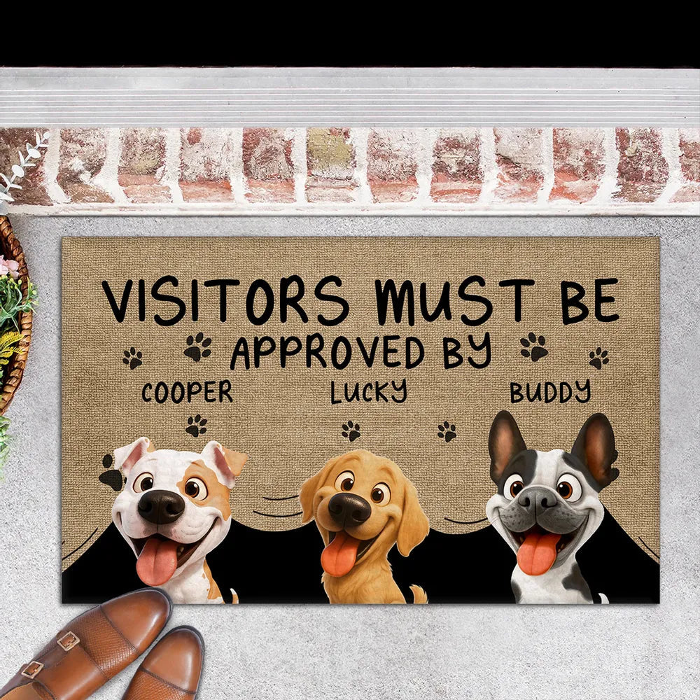 Personalized Doormat Non-Slip Durable Funny Dog Print Perfect for Gifting and Daily Use