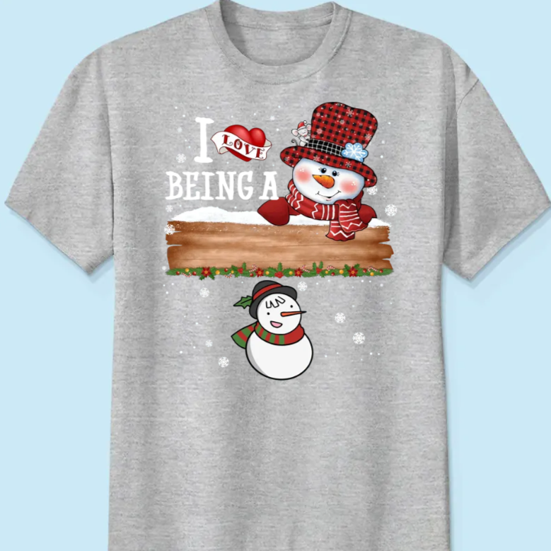 I Love Being A Grandma - Family Personalized Custom Unisex T-shirt, Hoodie, Sweatshirt - Christmas Gift For Mom, Grandma