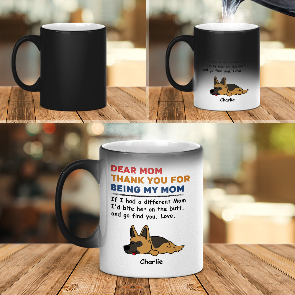 Creative Pet-Themed Color Changing Mug – Personalized  Design, Special Gift for Father, Mother and Family