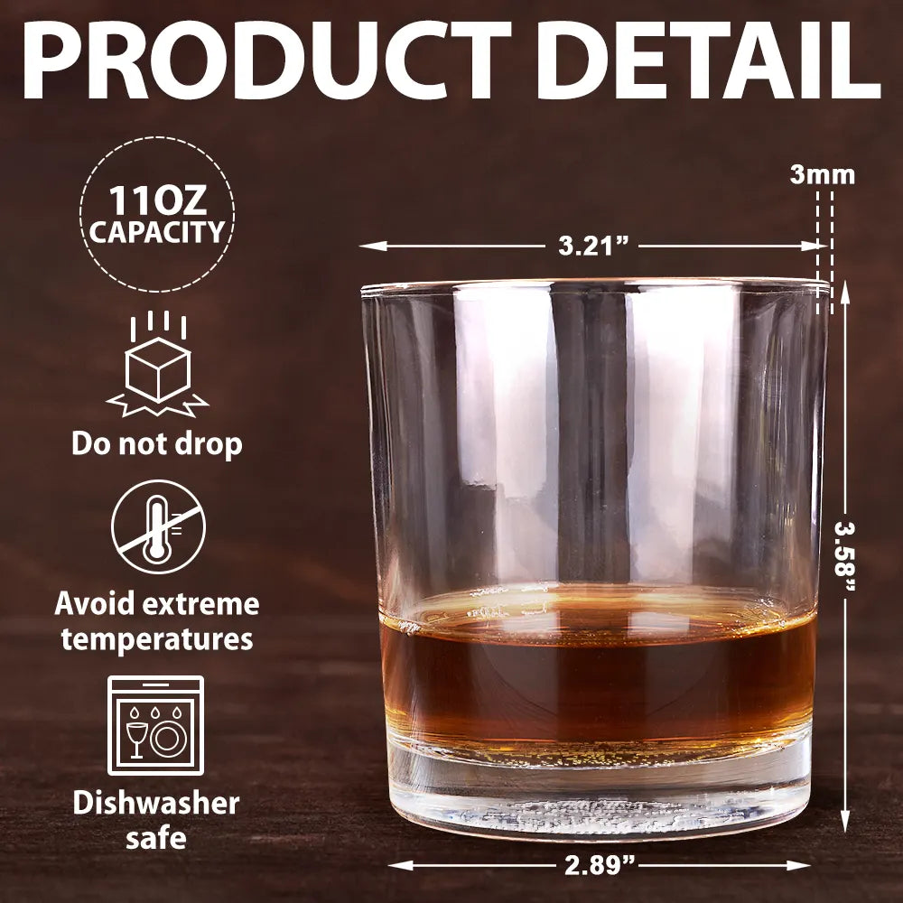 Personalized Whiskey Glass - I'm A Proud Wife of a Wonderful Husband, Valentine's Day Romantic Gift