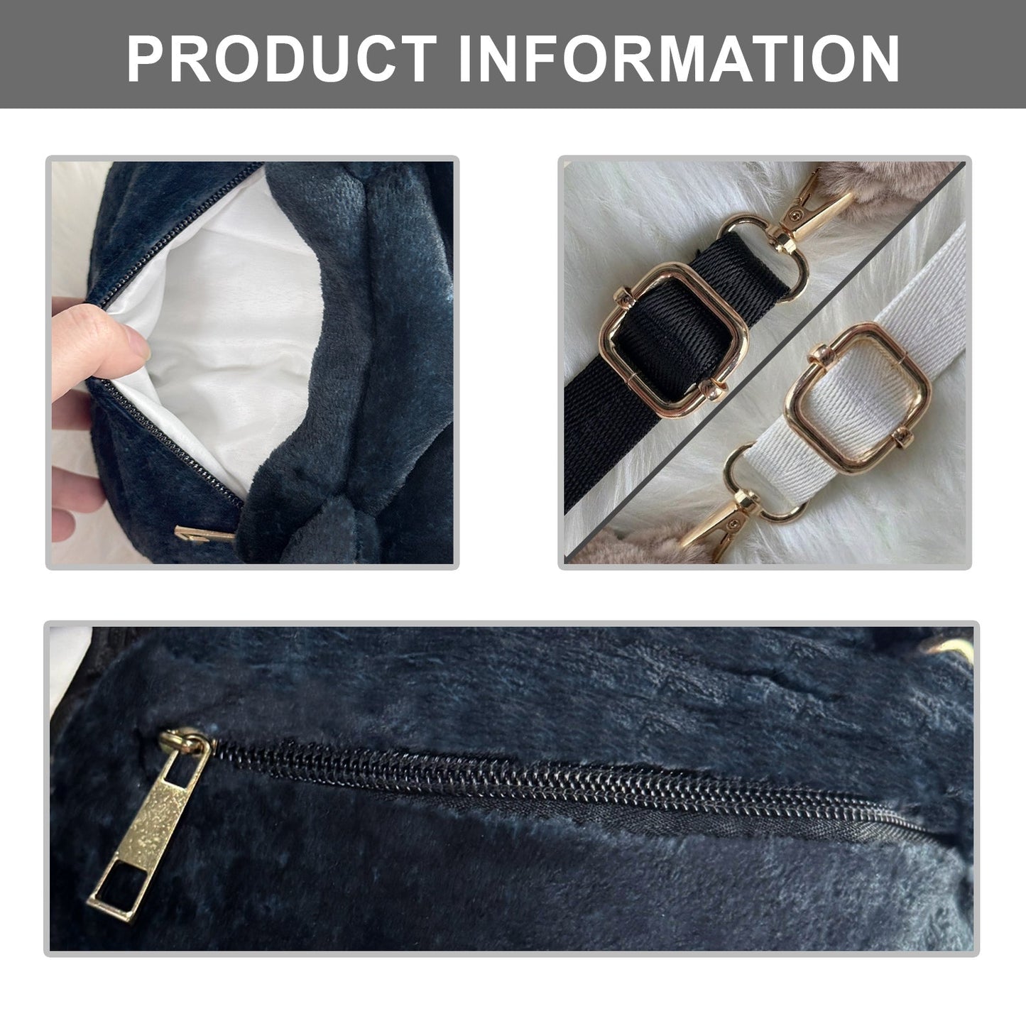 Custom Any Photo - Personalized Dog Plush Crossbag
