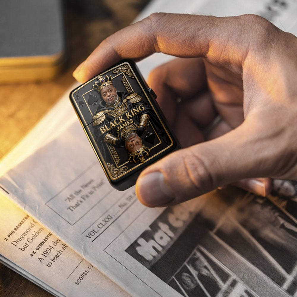 Black King - Personalized African American Lighter