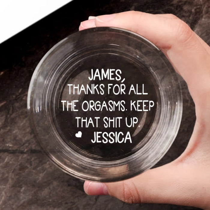 Personalized Whiskey Cup - A Funny and Bold Gift for Your Partner
