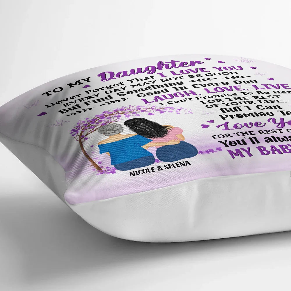 Family-Themed Square Pillow – Personalized Design for Mother’s Day, Birthdays, Celebrating Mother-Daughter Bond