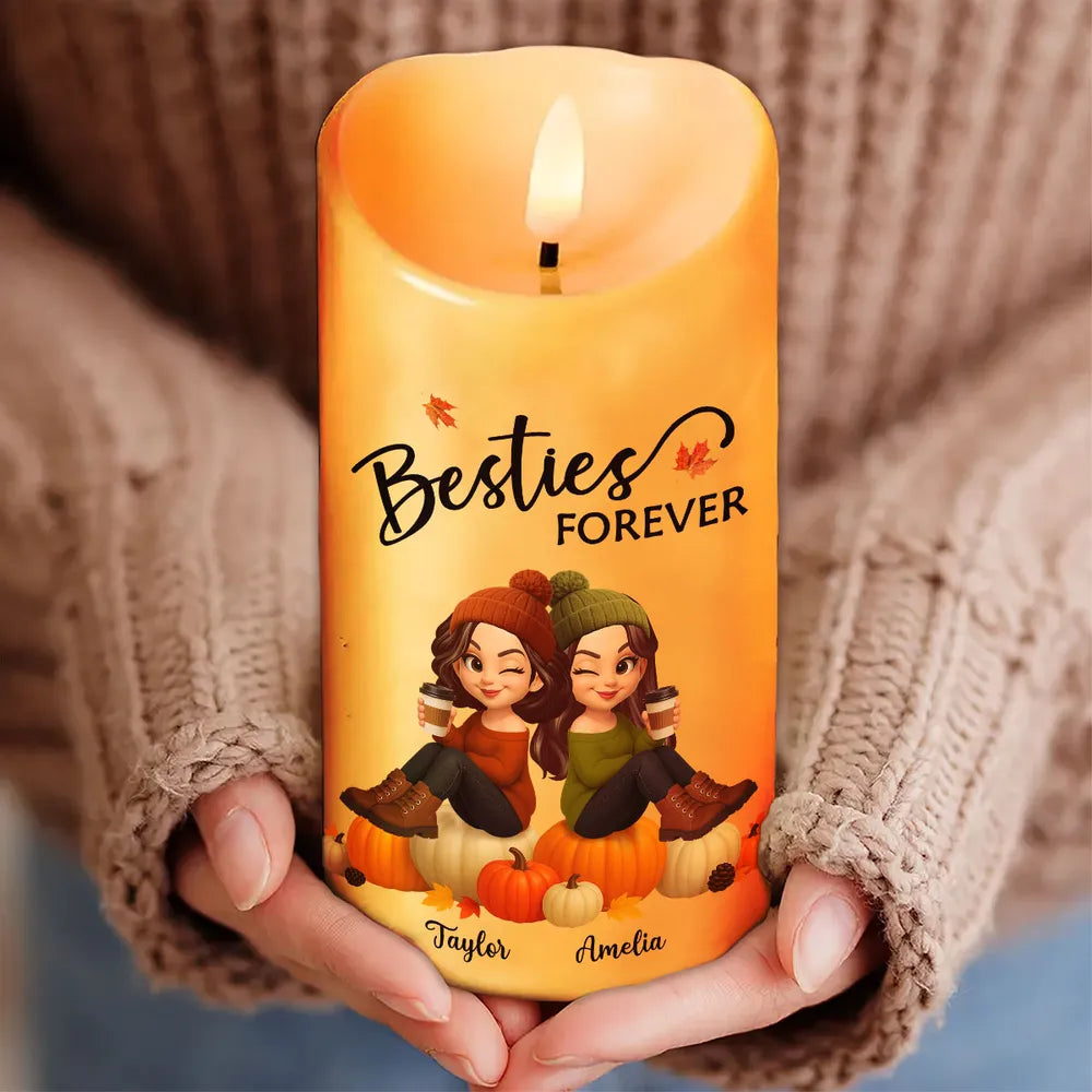 Custom Flameless LED Candle with Personalized Design