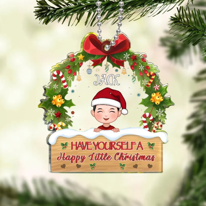 Have Yourself a Merry Christmas Personalized Ornament, Keychain, Plaque, Pillow, Sign - Custom Holiday Gift