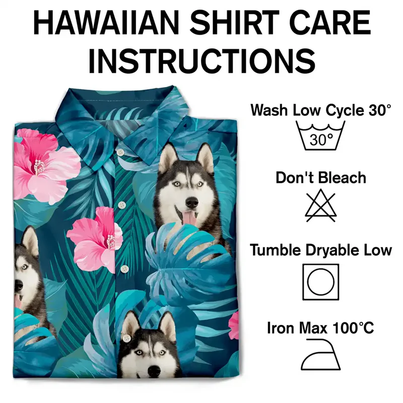 Custom Pet Photo Hawaiian Shirt with Vibrant Tropical Vibe for Vacation Style, A Creative Gift They'll Actually Wear